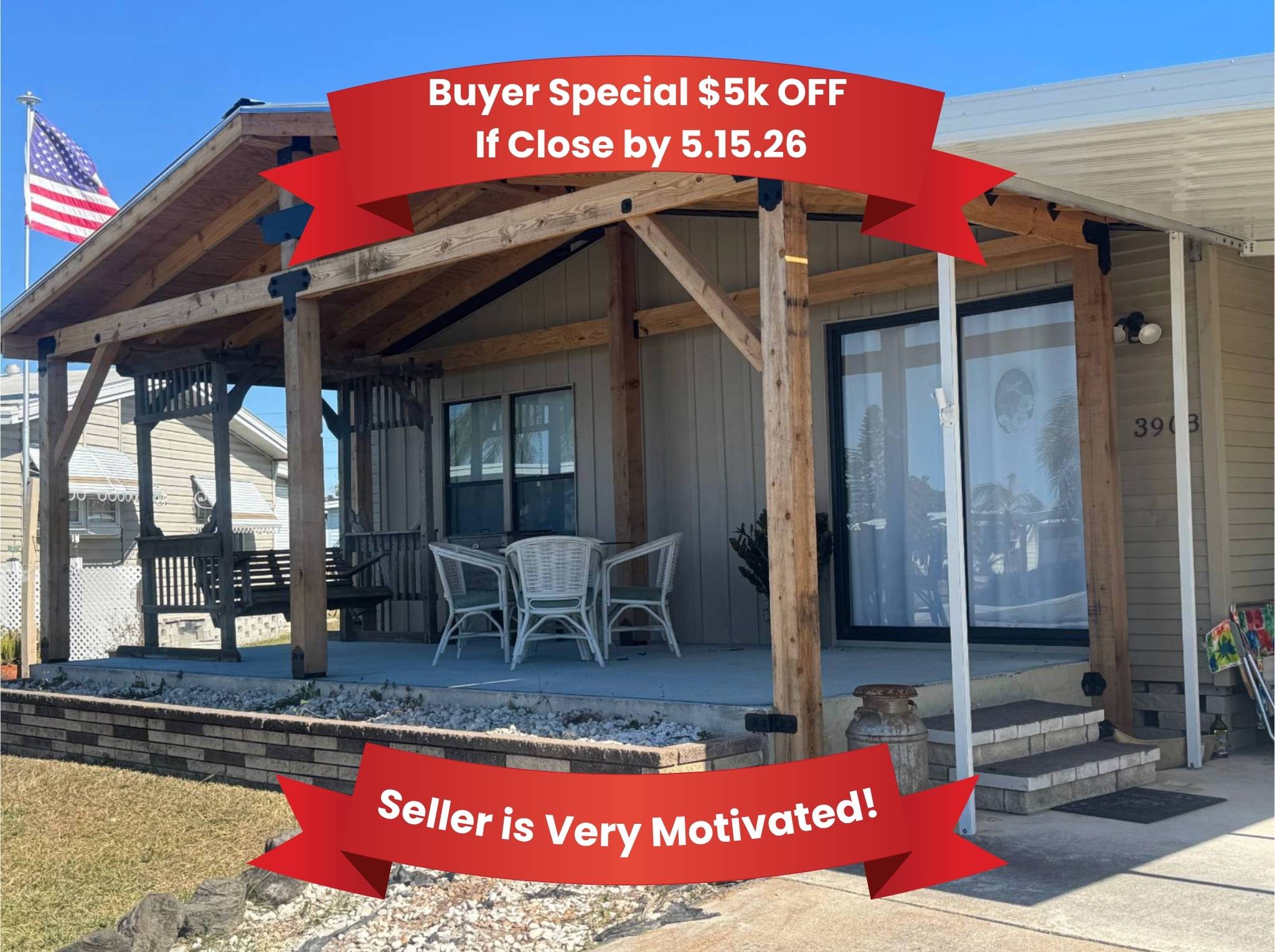 3908 Lemonwood Dr N, Ellenton, Florida 34222, 2 Bedrooms Bedrooms, ,2 BathroomsBathrooms,55-Plus Mobile Home,For Sale,Lemonwood Dr N,4479