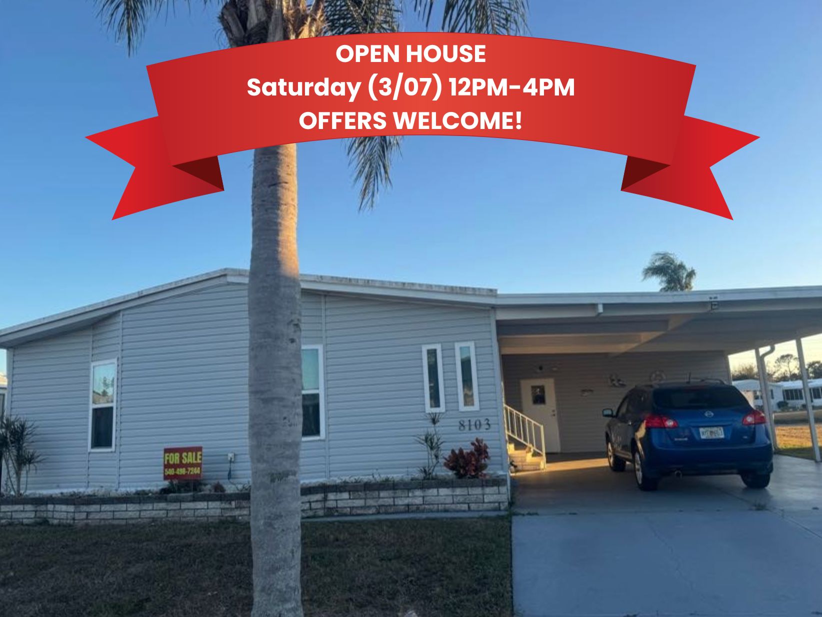 8103 Lemonwood Dr S, Ellenton, Florida 34222, 2 Bedrooms Bedrooms, ,2 BathroomsBathrooms,55-Plus Mobile Home,For Sale,Lemonwood Dr S,4506