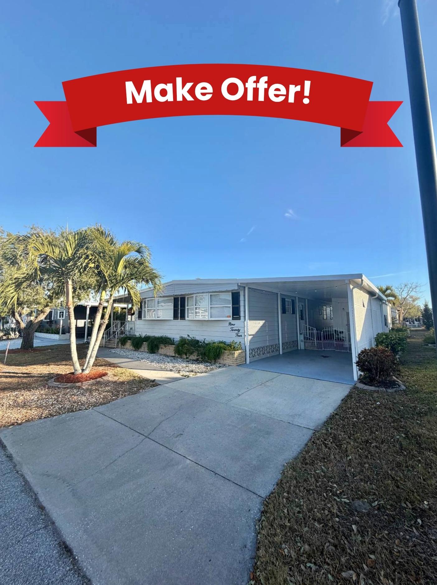 924 Zacapa Ave, Venice, Florida 34285, 2 Bedrooms Bedrooms, ,2 BathroomsBathrooms,55-Plus Mobile Home,For Sale,Zacapa Ave,4507