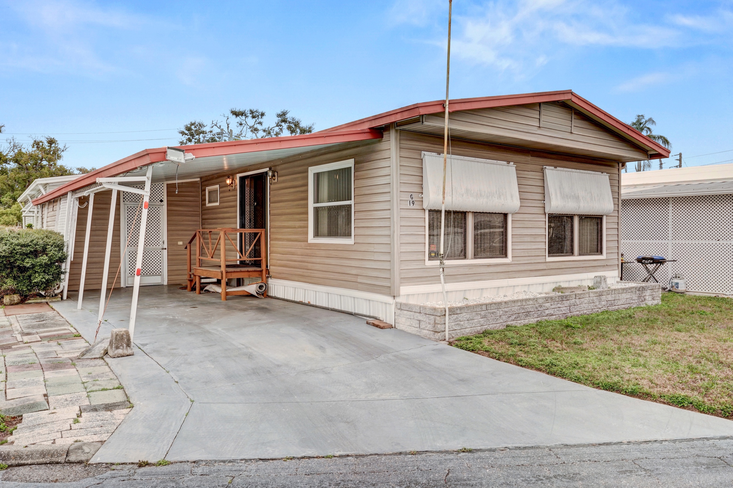 508 44th Avenue E, Lot G19, Bradenton, Florida 34203, 2 Bedrooms Bedrooms, ,2 BathroomsBathrooms,55-Plus Mobile Home,For Sale,44th Avenue E, Lot G19,4516