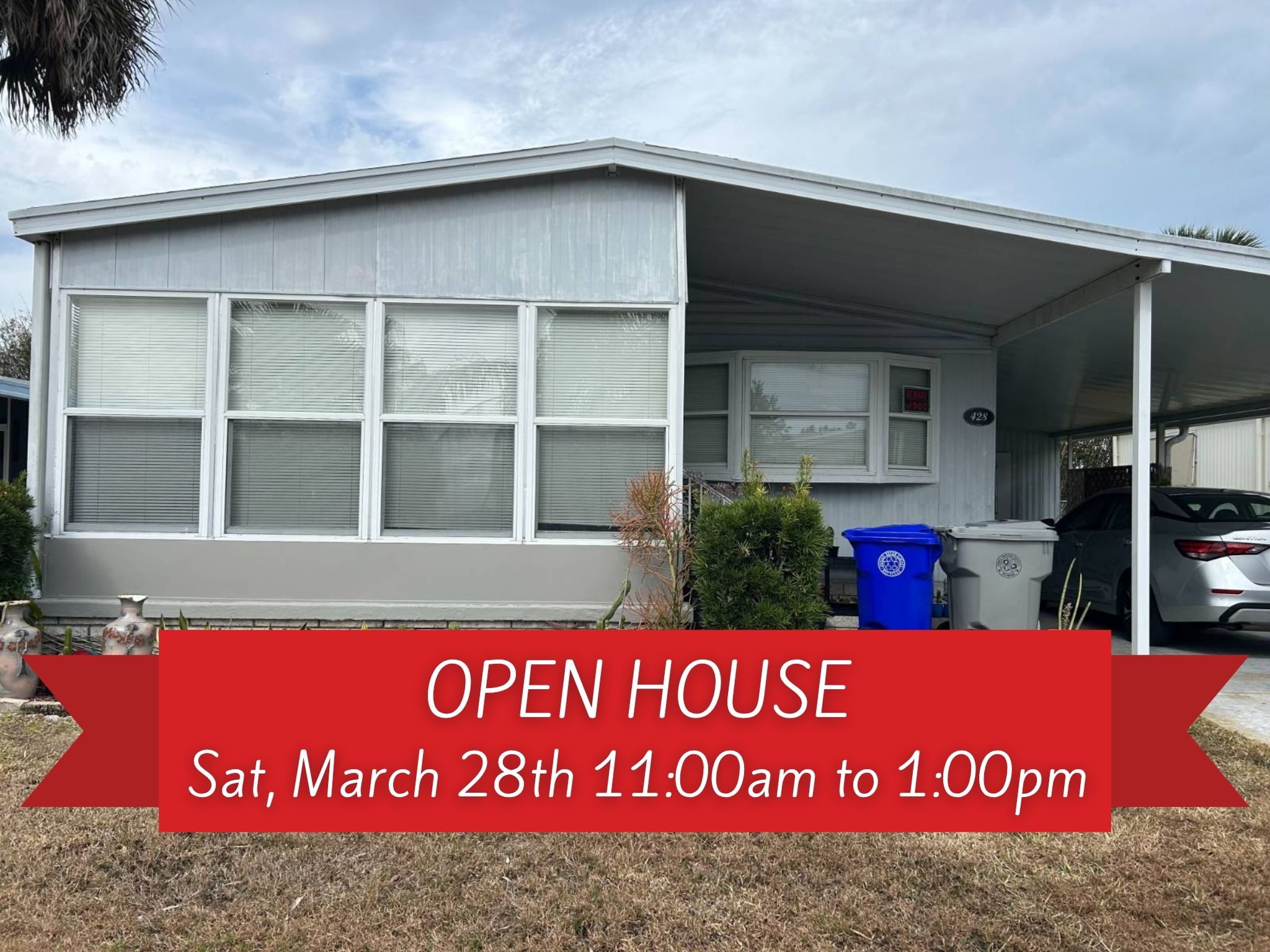 7300 20th St, Lot 428, Vero Beach, Florida 32966, 2 Bedrooms Bedrooms, ,2 BathroomsBathrooms,55-Plus Mobile Home,For Sale,20th St, Lot 428,4534