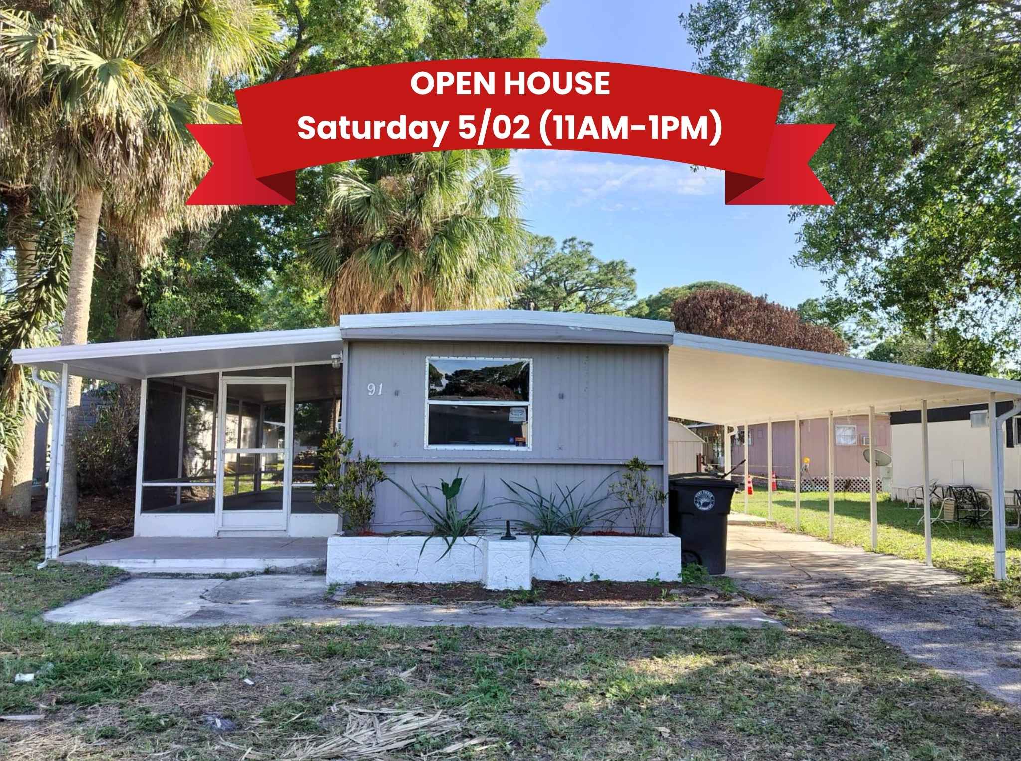 345 E Weatherbee rd, Lot 91, Fort Pierce, Florida 34982, 1 Bedroom Bedrooms, ,1 BathroomBathrooms,All - Age Mobile Home,For Sale,E Weatherbee rd, Lot 91,4575