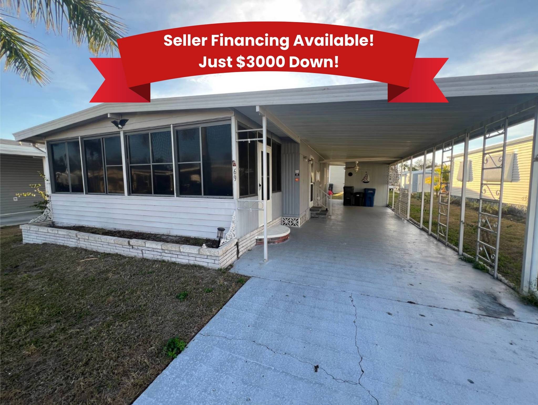 69 Colony Drive N, Ellenton, Florida 34222, 2 Bedrooms Bedrooms, ,1 BathroomBathrooms,55-Plus Mobile Home,For Sale,Colony Drive N,4576