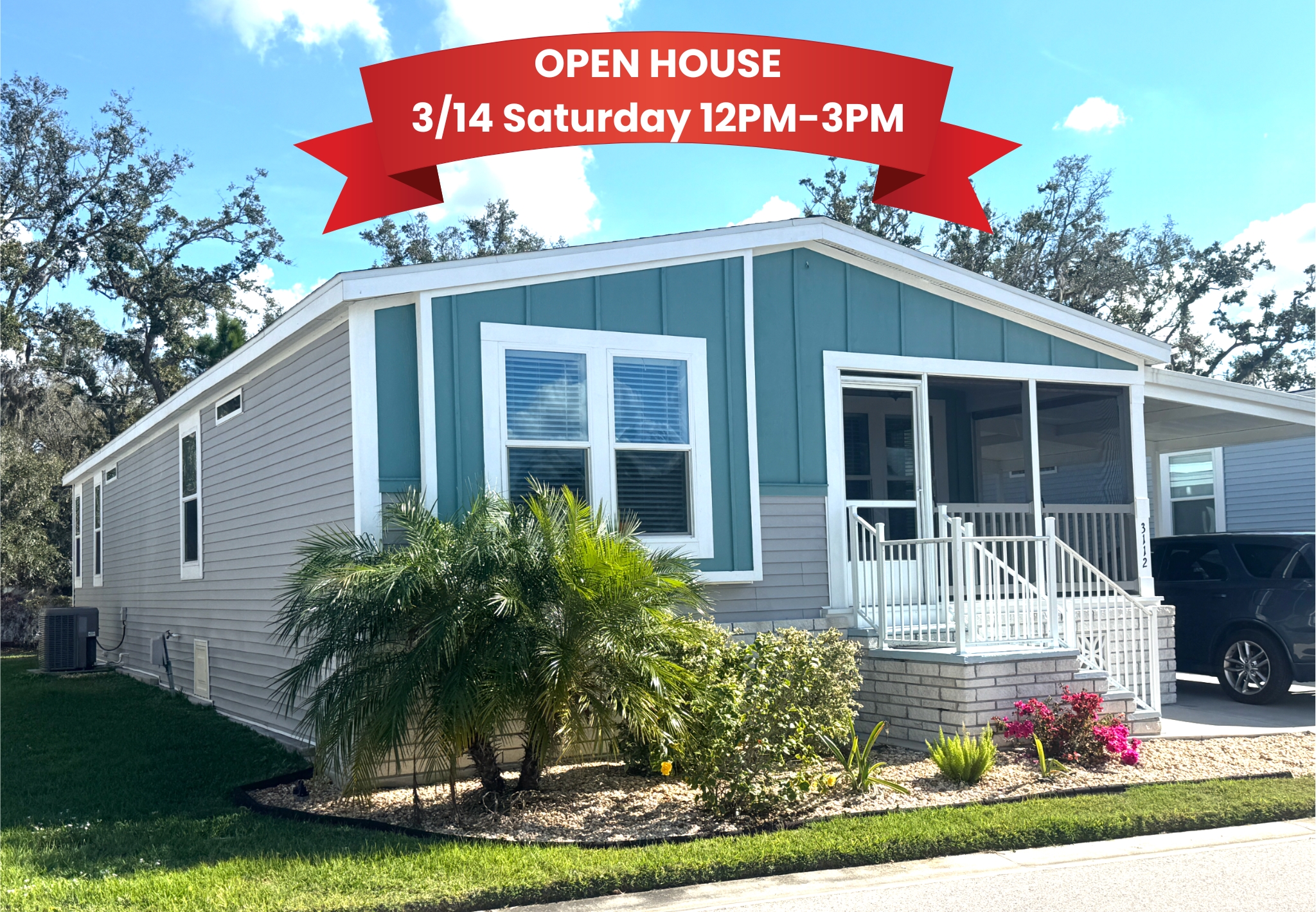3112 Acorn Trail, Ellenton, Florida 34222, 3 Bedrooms Bedrooms, ,2 BathroomsBathrooms,55-Plus Mobile Home,For Sale,Acorn Trail,4581