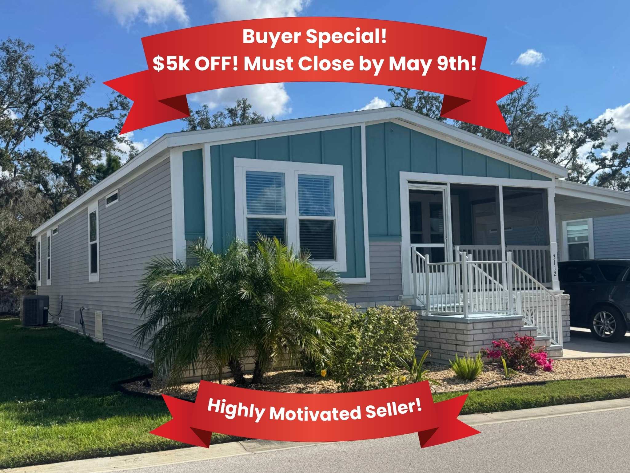 3112 Acorn Trail, Ellenton, Florida 34222, 3 Bedrooms Bedrooms, ,2 BathroomsBathrooms,55-Plus Mobile Home,For Sale,Acorn Trail,4581