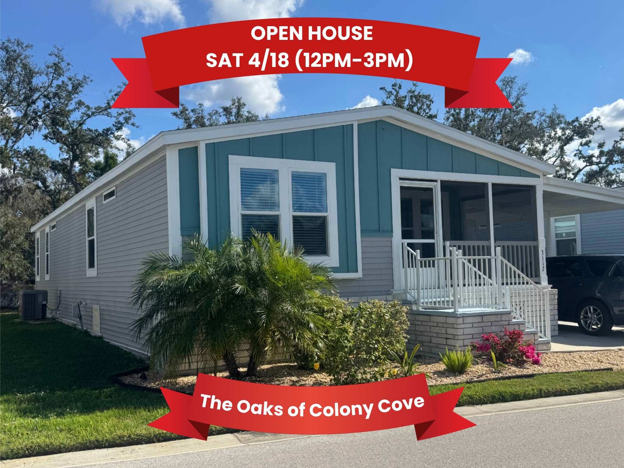 3112 Acorn Trail, Ellenton, Florida 34222, 3 Bedrooms Bedrooms, ,2 BathroomsBathrooms,55-Plus Mobile Home,For Sale,Acorn Trail,4581