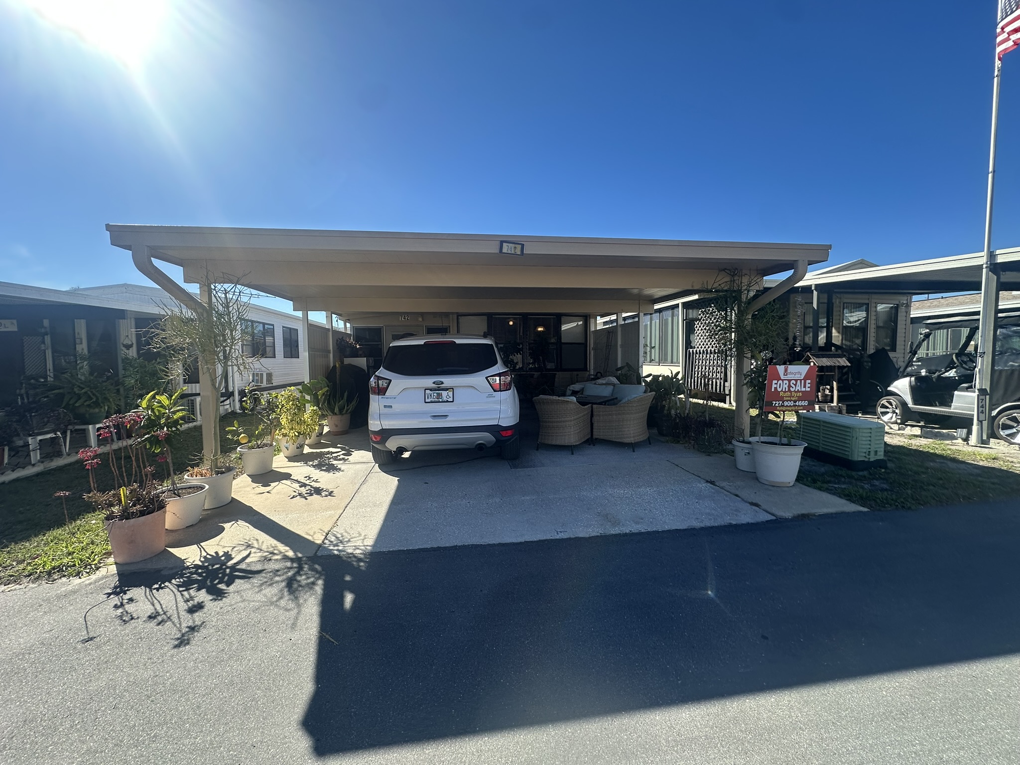 8225 Arevee Drive, Lot 742, New Port Richey, Florida, 1 Bedroom Bedrooms, ,1 BathroomBathrooms,55-Plus Mobile Home,For Sale,Arevee Drive, Lot 742,4589