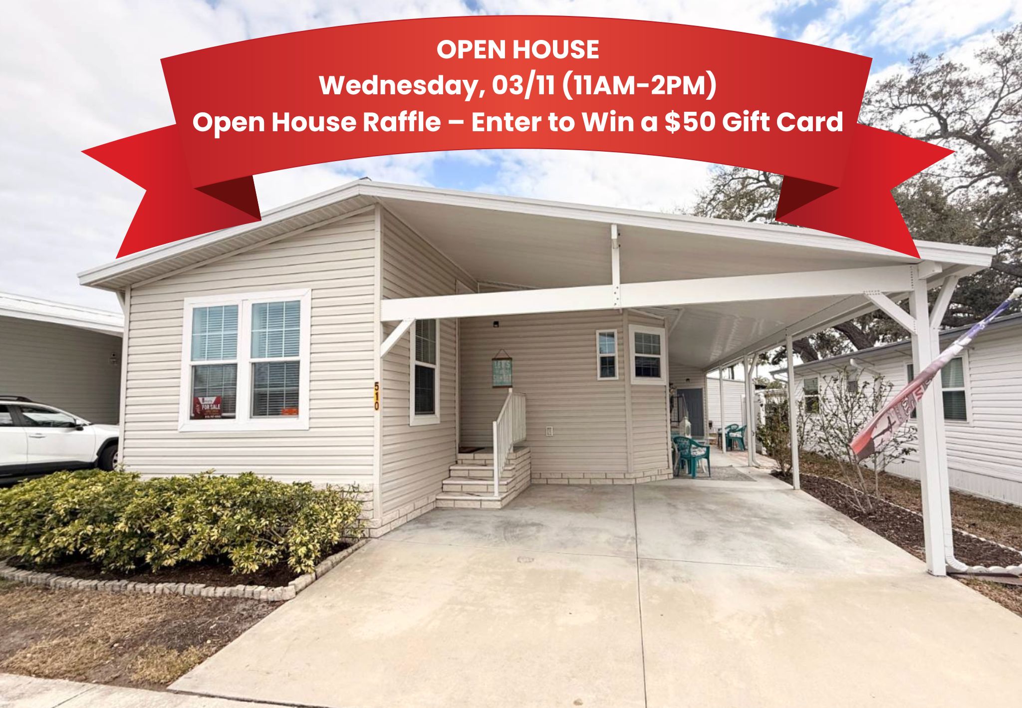 510 Poinsettia Dr, Largo, Florida 33770, 2 Bedrooms Bedrooms, ,2 BathroomsBathrooms,55-Plus Mobile Home,For Sale,Poinsettia Dr,4595