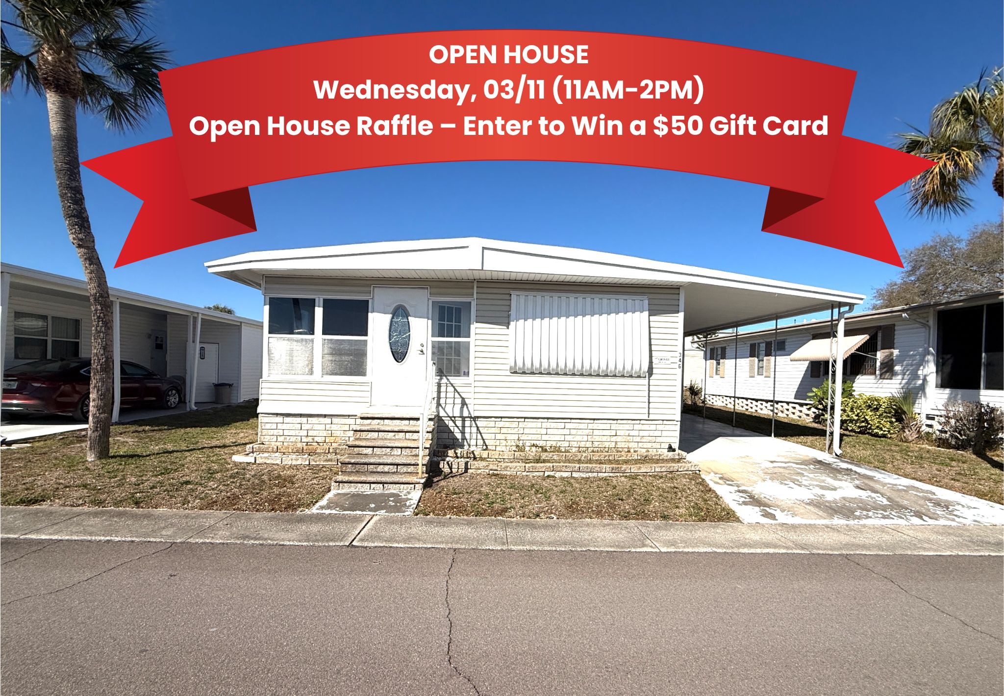 345 Golden Gate Dr., Largo, Florida 33770, 2 Bedrooms Bedrooms, ,2 BathroomsBathrooms,55-Plus Mobile Home,For Sale,Golden Gate Dr.,4598