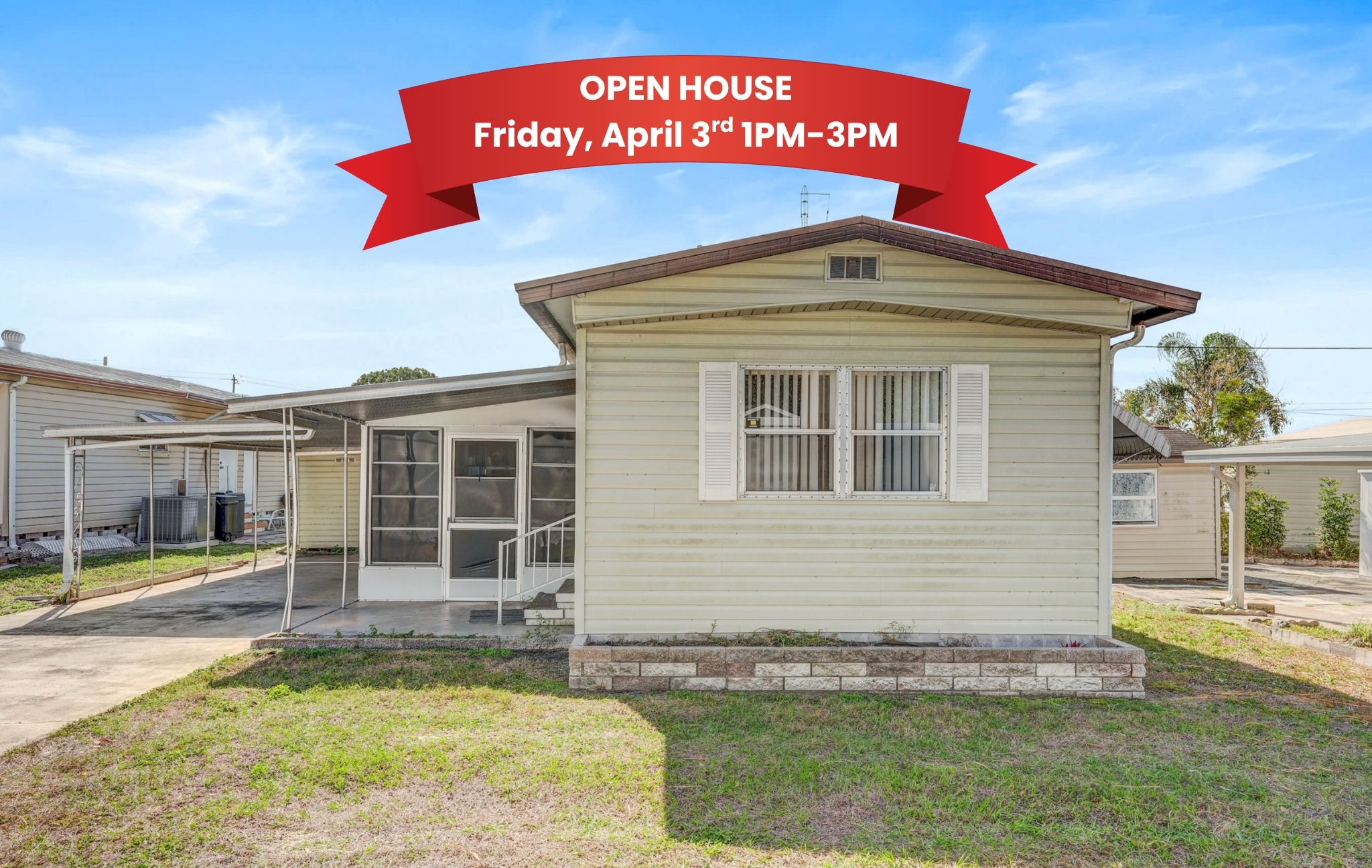 508 44th Avenue East, Lot C6, Bradenton, Florida 34203, 2 Bedrooms Bedrooms, ,1 BathroomBathrooms,55-Plus Mobile Home,For Sale,44th Avenue East, Lot C6,4599