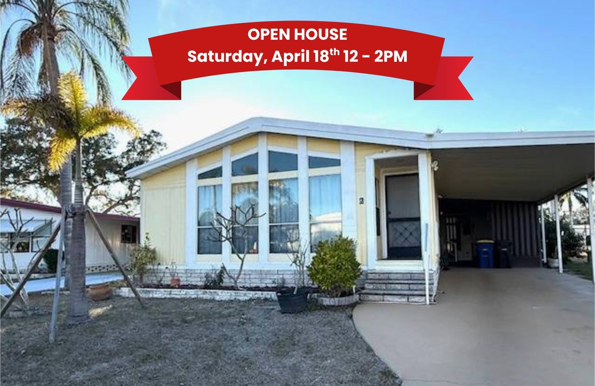 100 Hampton Road, Lot 2, Clearwater, Florida 33759, 2 Bedrooms Bedrooms, ,2 BathroomsBathrooms,55-Plus Mobile Home,For Sale,Hampton Road, Lot 2,4603