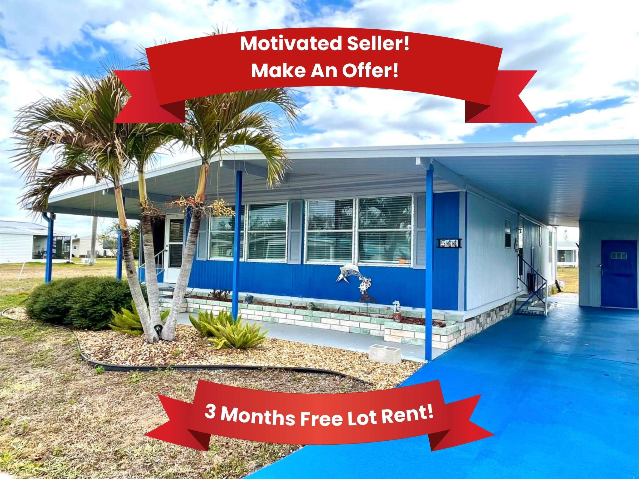 544 Montego Lane N, Ellenton, Florida 34222, 2 Bedrooms Bedrooms, ,2 BathroomsBathrooms,55-Plus Mobile Home,For Sale,Montego Lane N,4617