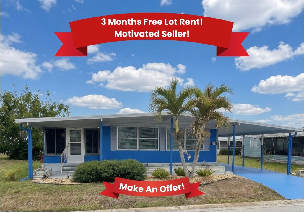 544 Montego Lane N, Ellenton, Florida 34222, 2 Bedrooms Bedrooms, ,2 BathroomsBathrooms,55-Plus Mobile Home,For Sale,Montego Lane N,4617