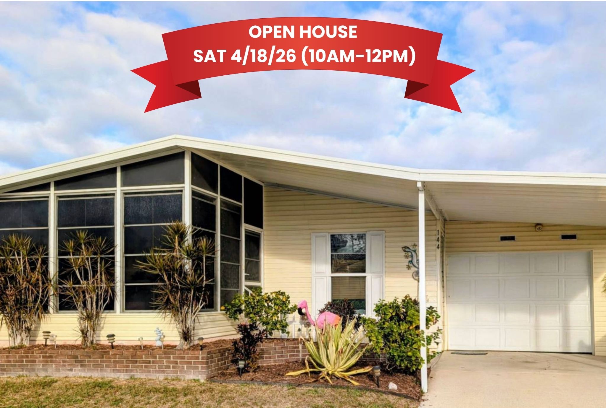 144 Tiger Lilly Dr, Parrish, Florida 34219, 2 Bedrooms Bedrooms, ,2 BathroomsBathrooms,55-Plus Mobile Home,For Sale,Tiger Lilly Dr,4622