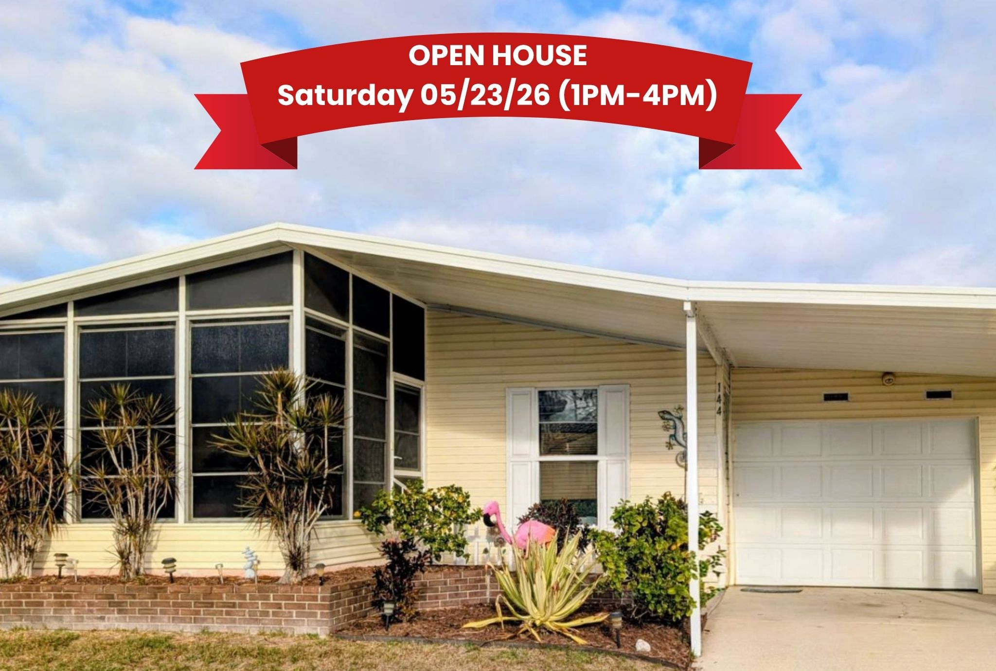 144 Tiger Lilly Dr, Parrish, Florida 34219, 2 Bedrooms Bedrooms, ,2 BathroomsBathrooms,55-Plus Mobile Home,For Sale,Tiger Lilly Dr,4622