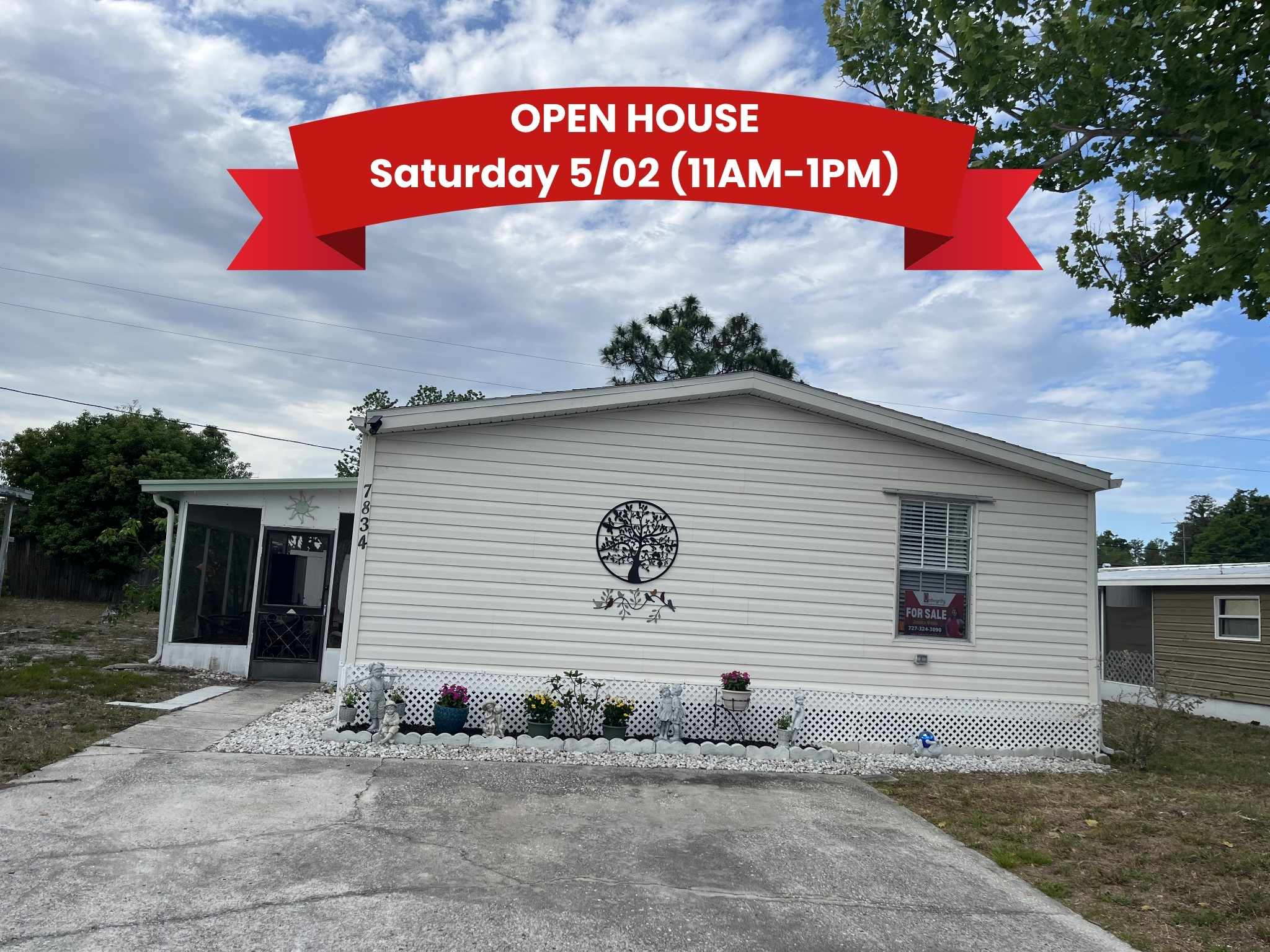 7834 Sunrunner Dr, New Port Richey, Florida 34653, 3 Bedrooms Bedrooms, ,2 BathroomsBathrooms,55-Plus Mobile Home,For Sale,Sunrunner Dr,4629