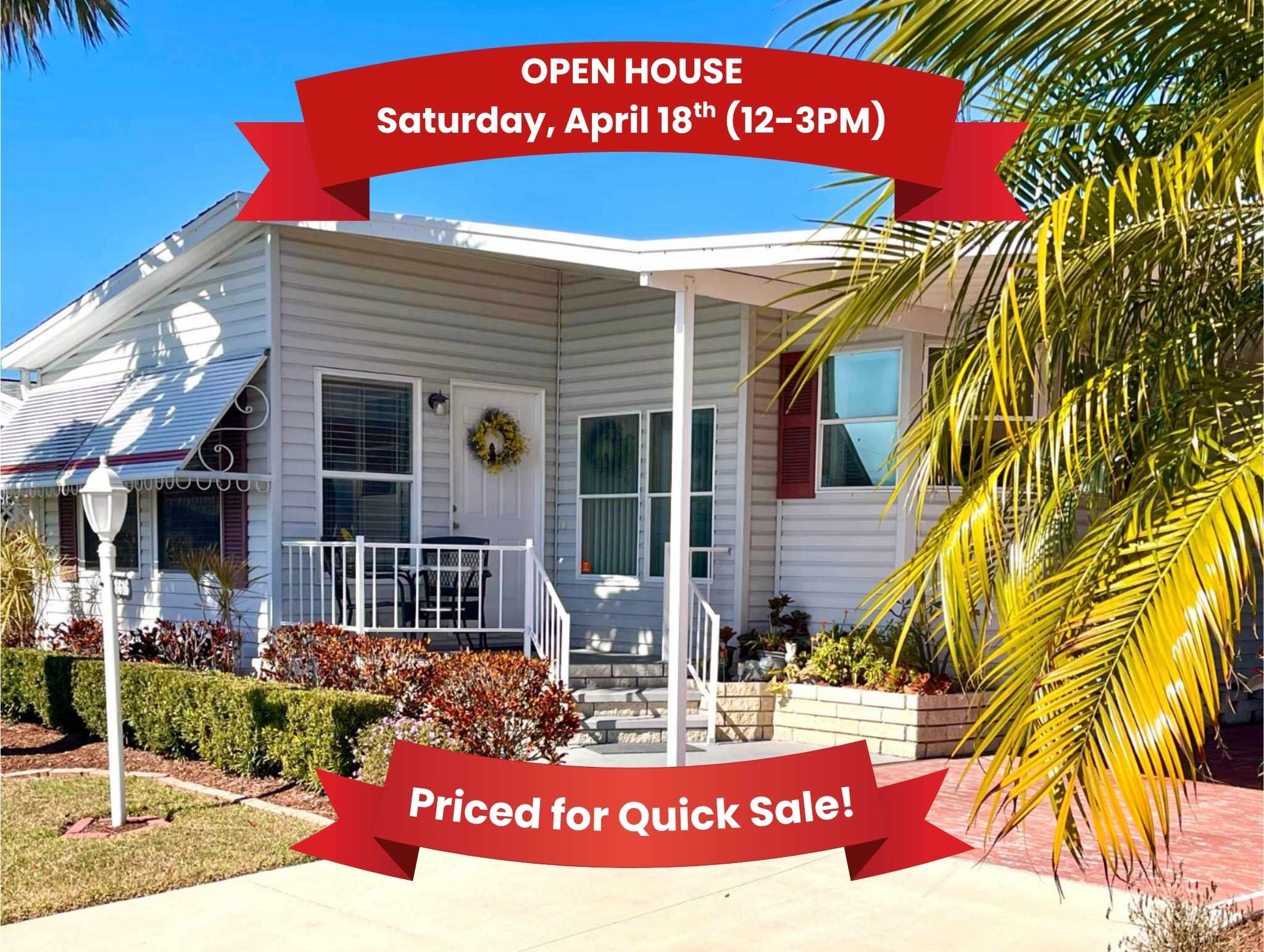 8616 26th Ave E, Palmetto, Florida 34221, 2 Bedrooms Bedrooms, ,2 BathroomsBathrooms,55-Plus Mobile Home,For Sale,26th Ave E,4630