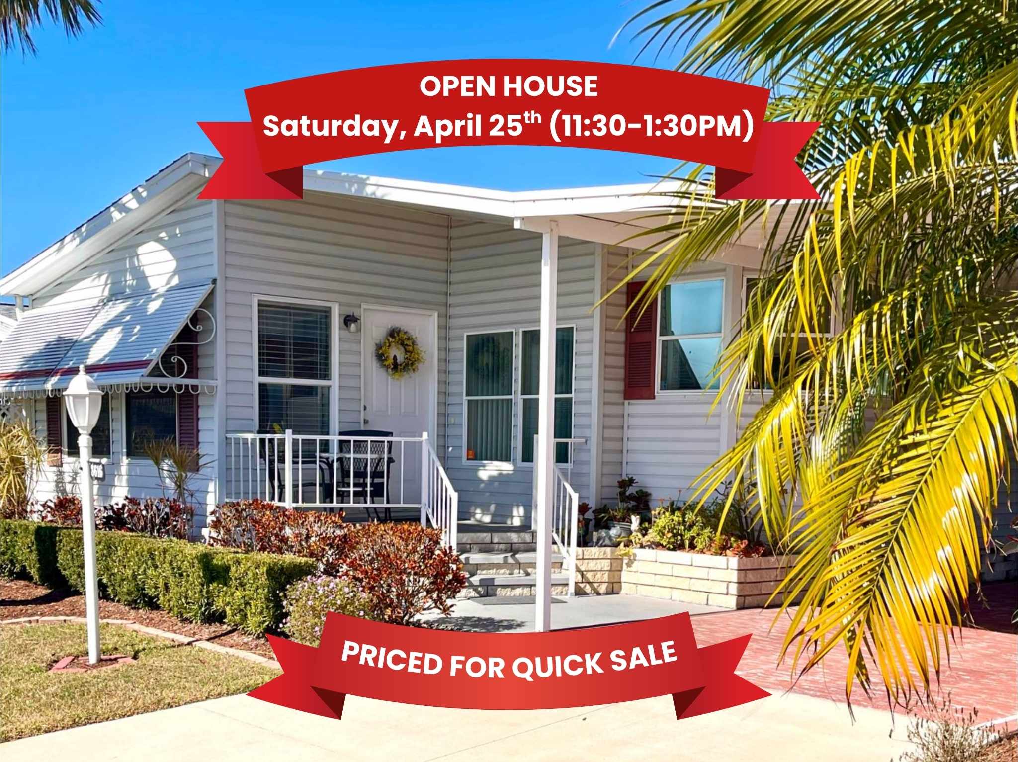 8616 26th Ave E, Palmetto, Florida 34221, 2 Bedrooms Bedrooms, ,2 BathroomsBathrooms,55-Plus Mobile Home,For Sale,26th Ave E,4630