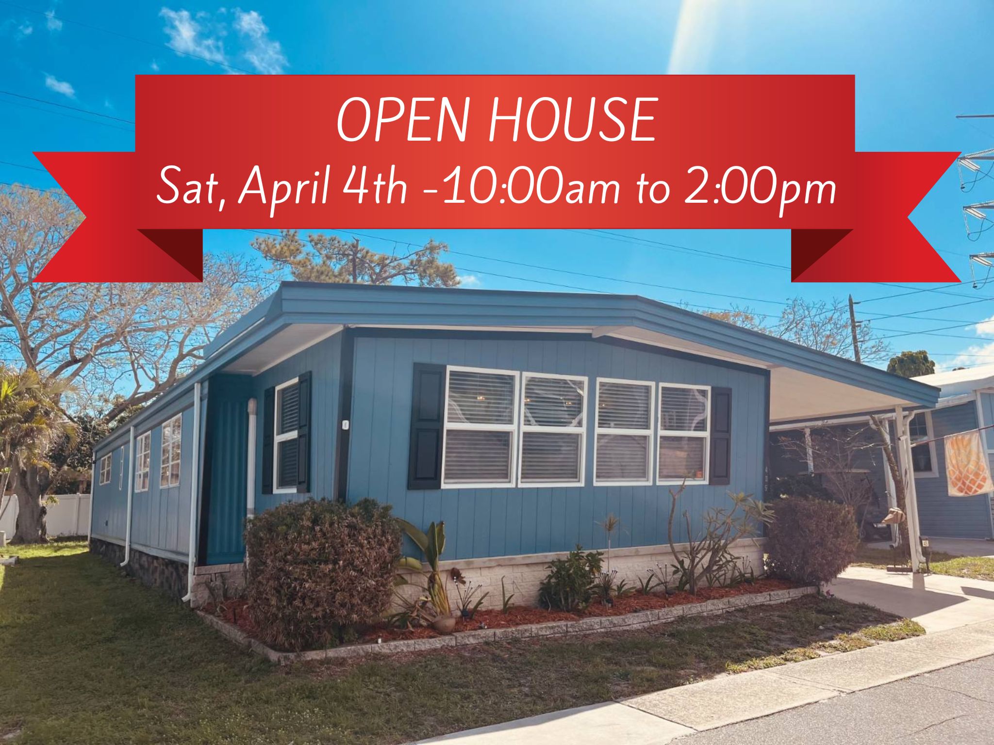 2550 State Route 580, Lot 405, Clearwater, Florida 33761, 2 Bedrooms Bedrooms, ,2 BathroomsBathrooms,55-Plus Mobile Home,For Sale,State Route 580, Lot 405,4653