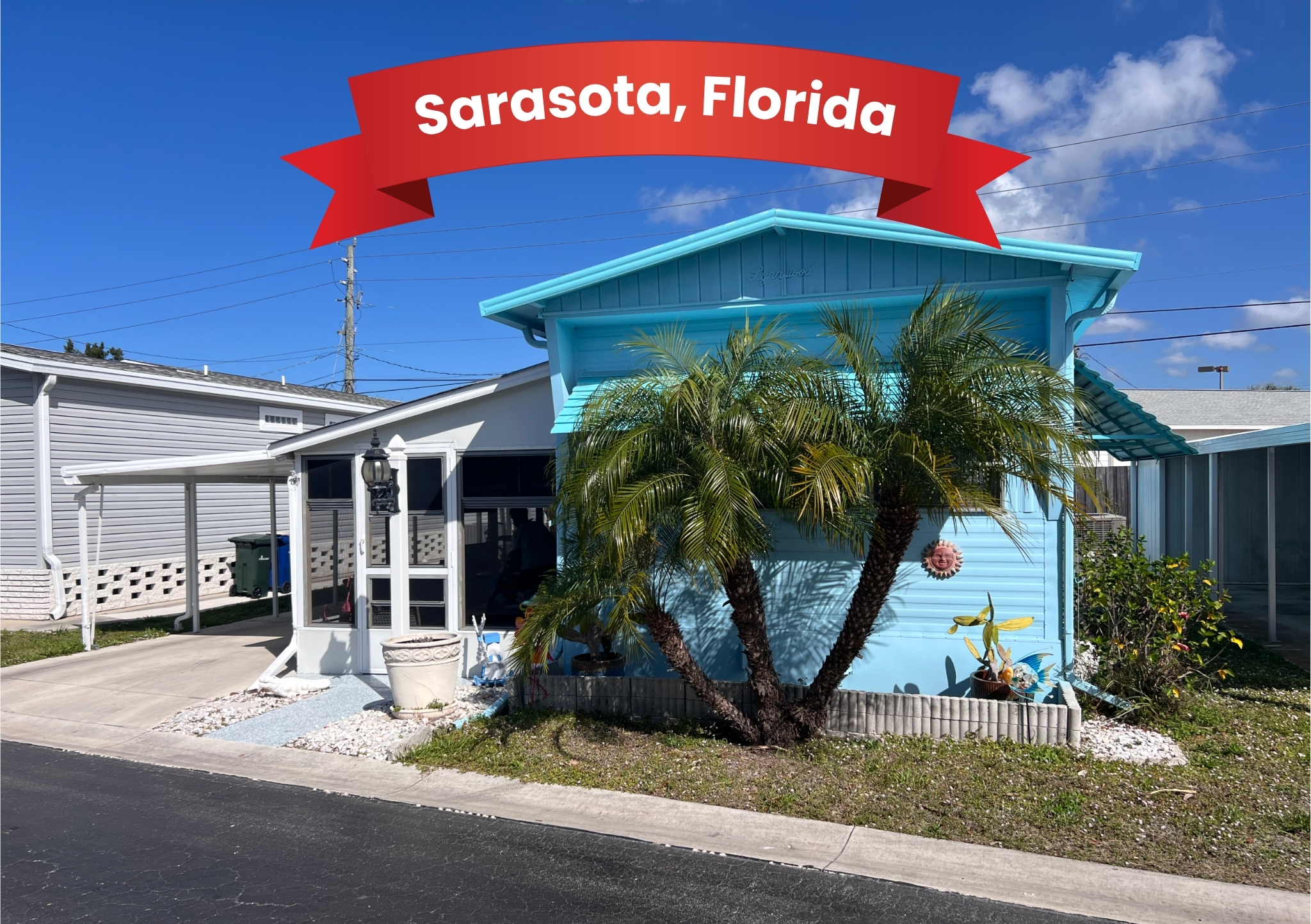 7020 Captain Kidd, Lot 4, Sarasota, Florida 34231, 2 Bedrooms Bedrooms, ,1.5 BathroomsBathrooms,55-Plus Mobile Home,For Sale,Captain Kidd, Lot 4,4667