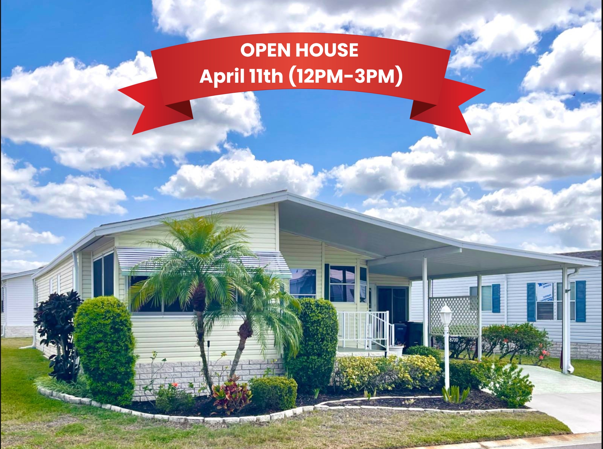 8710 26th Ave E, Palmetto, Florida 34221, 2 Bedrooms Bedrooms, ,2 BathroomsBathrooms,55-Plus Mobile Home,For Sale,26th Ave E,4725