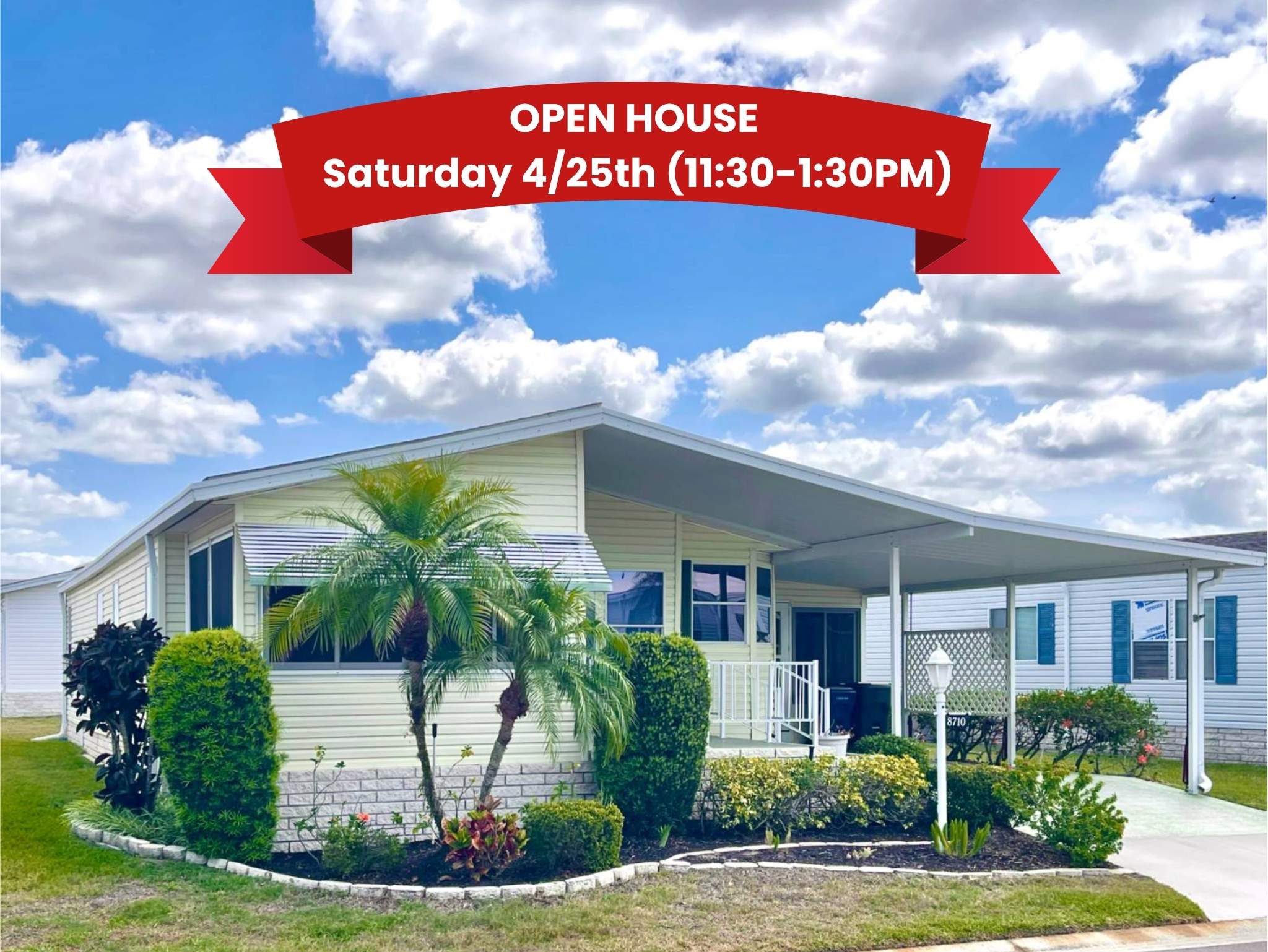 8710 26th Ave E, Palmetto, Florida 34221, 2 Bedrooms Bedrooms, ,2 BathroomsBathrooms,55-Plus Mobile Home,For Sale,26th Ave E,4725