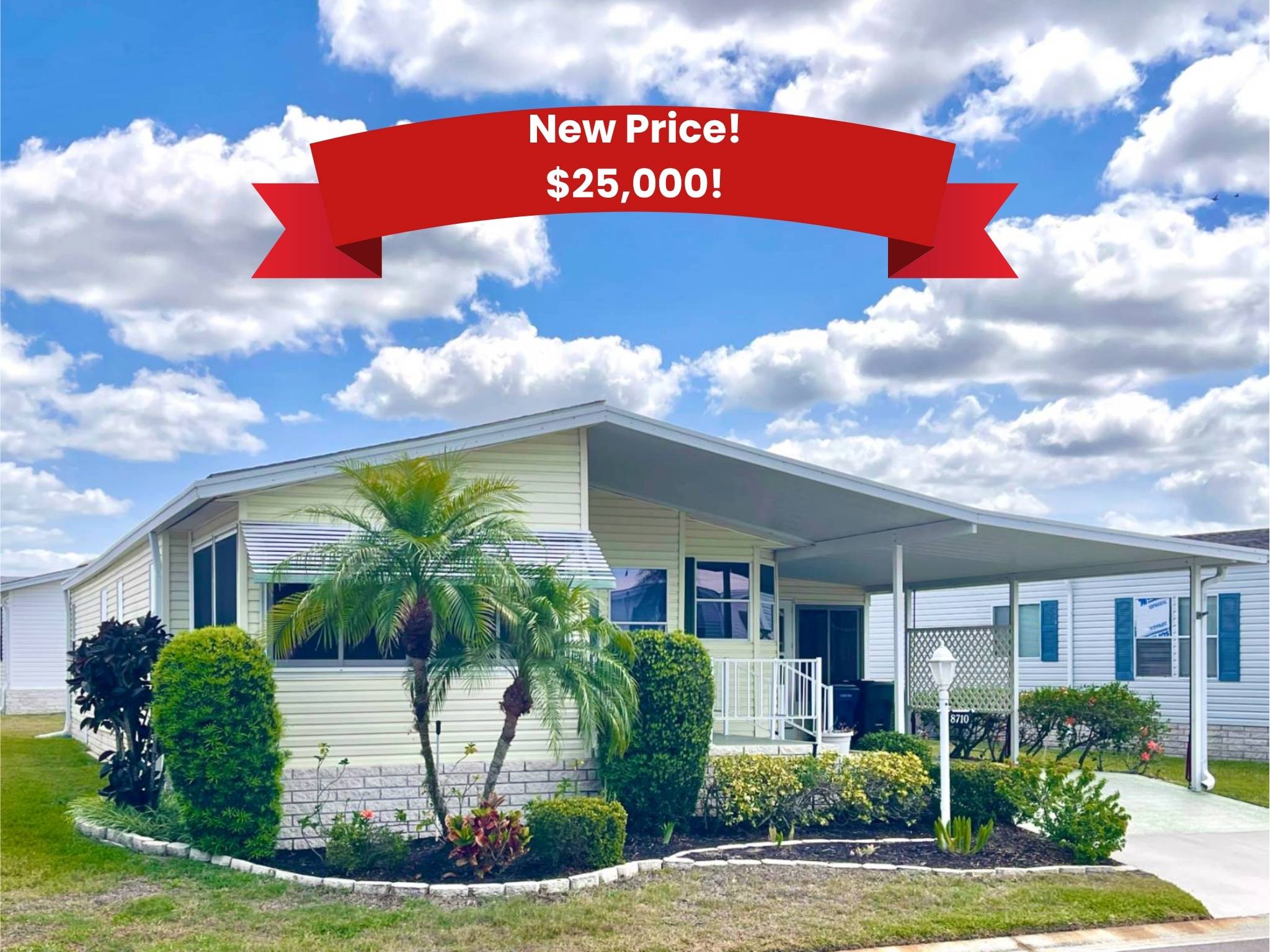 8710 26th Ave E, Palmetto, Florida 34221, 2 Bedrooms Bedrooms, ,2 BathroomsBathrooms,55-Plus Mobile Home,For Sale,26th Ave E,4725