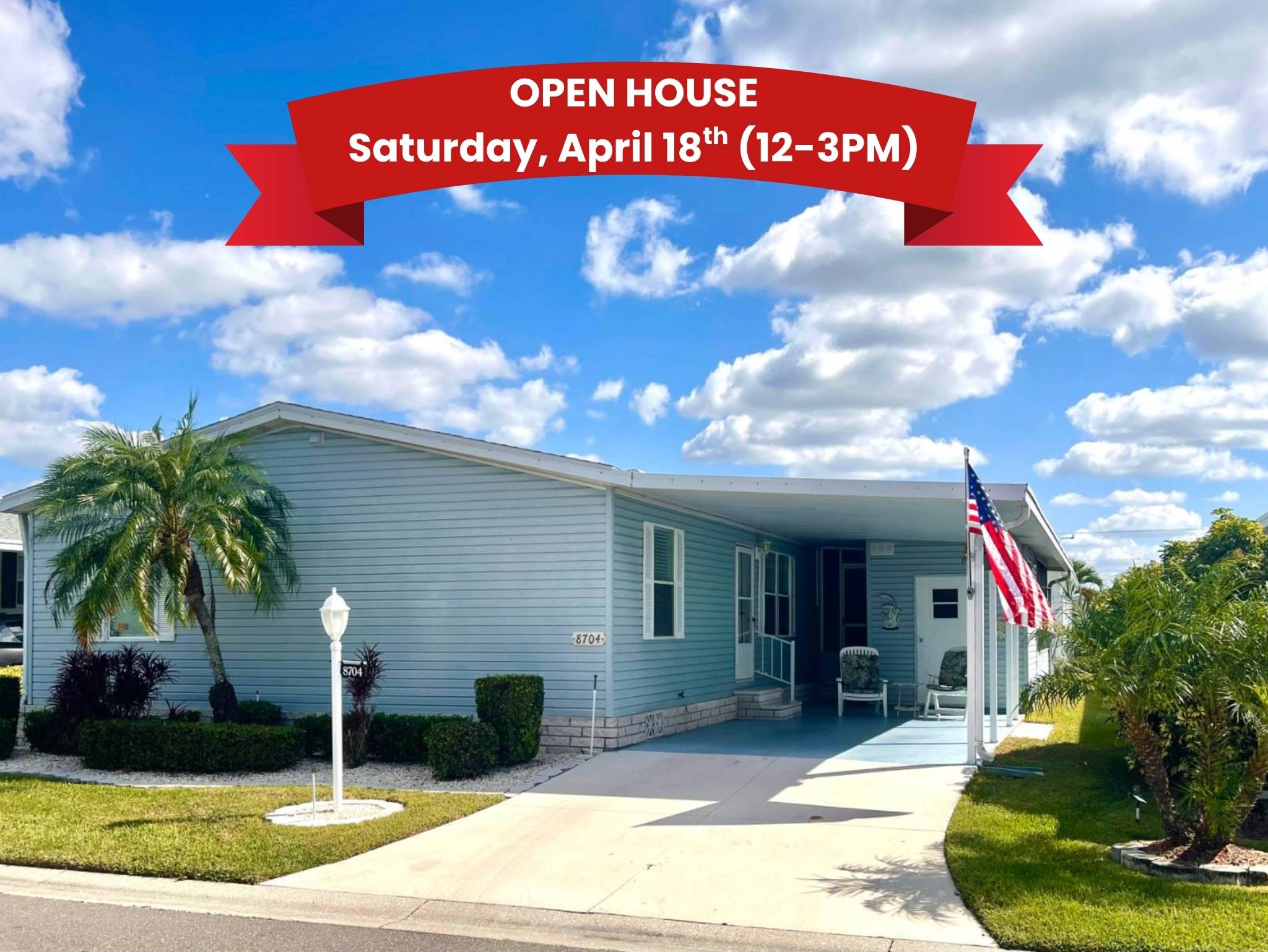 8704 27th Ave E, Palmetto, Florida 34221, 3 Bedrooms Bedrooms, ,2 BathroomsBathrooms,55-Plus Mobile Home,For Sale,27th Ave E,4732