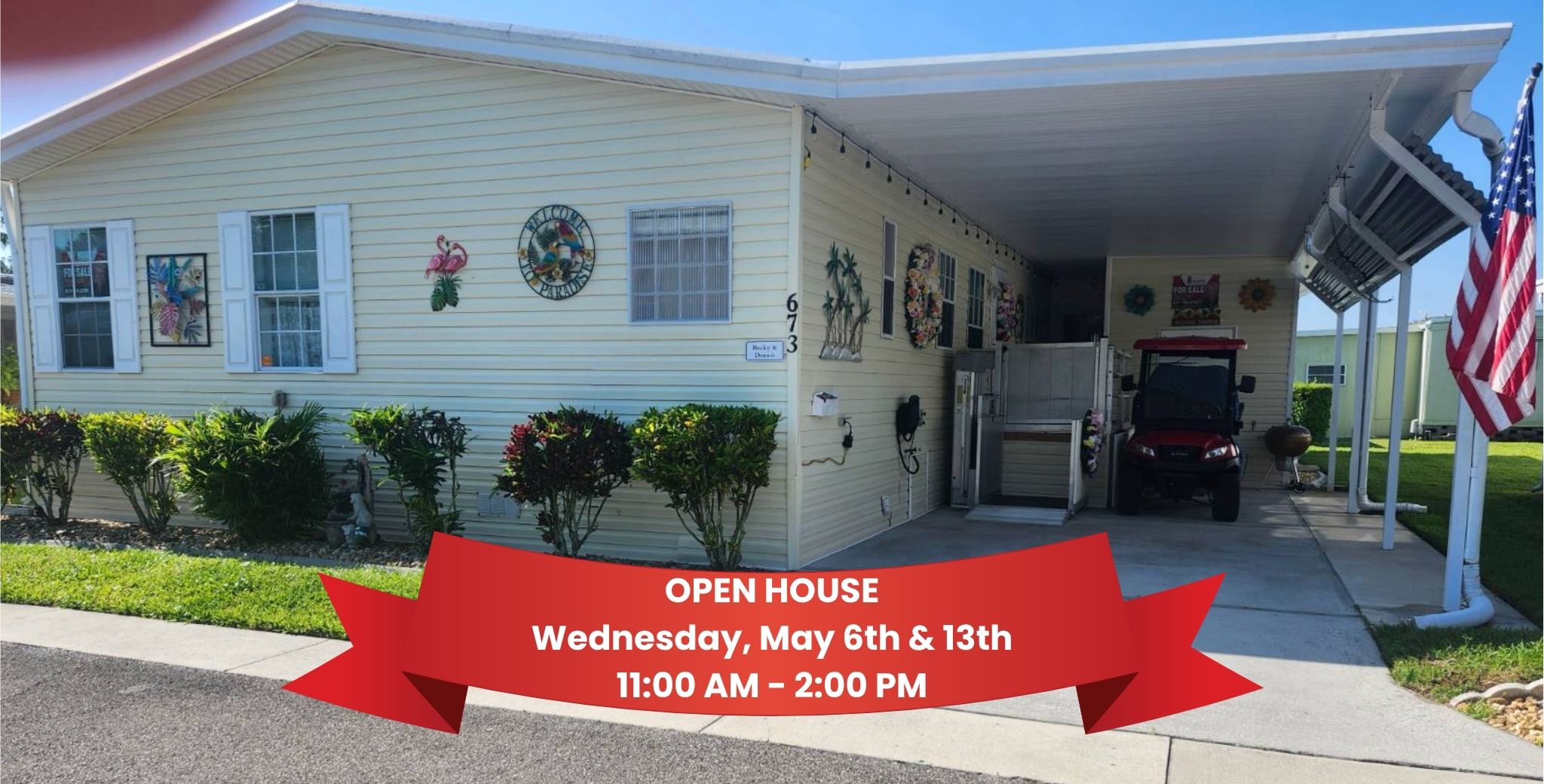 1071 Donegan Road, Lot 673, Largo, Florida 33771, 3 Bedrooms Bedrooms, ,2 BathroomsBathrooms,55-Plus Mobile Home,For Sale,Donegan Road, Lot 673,4778