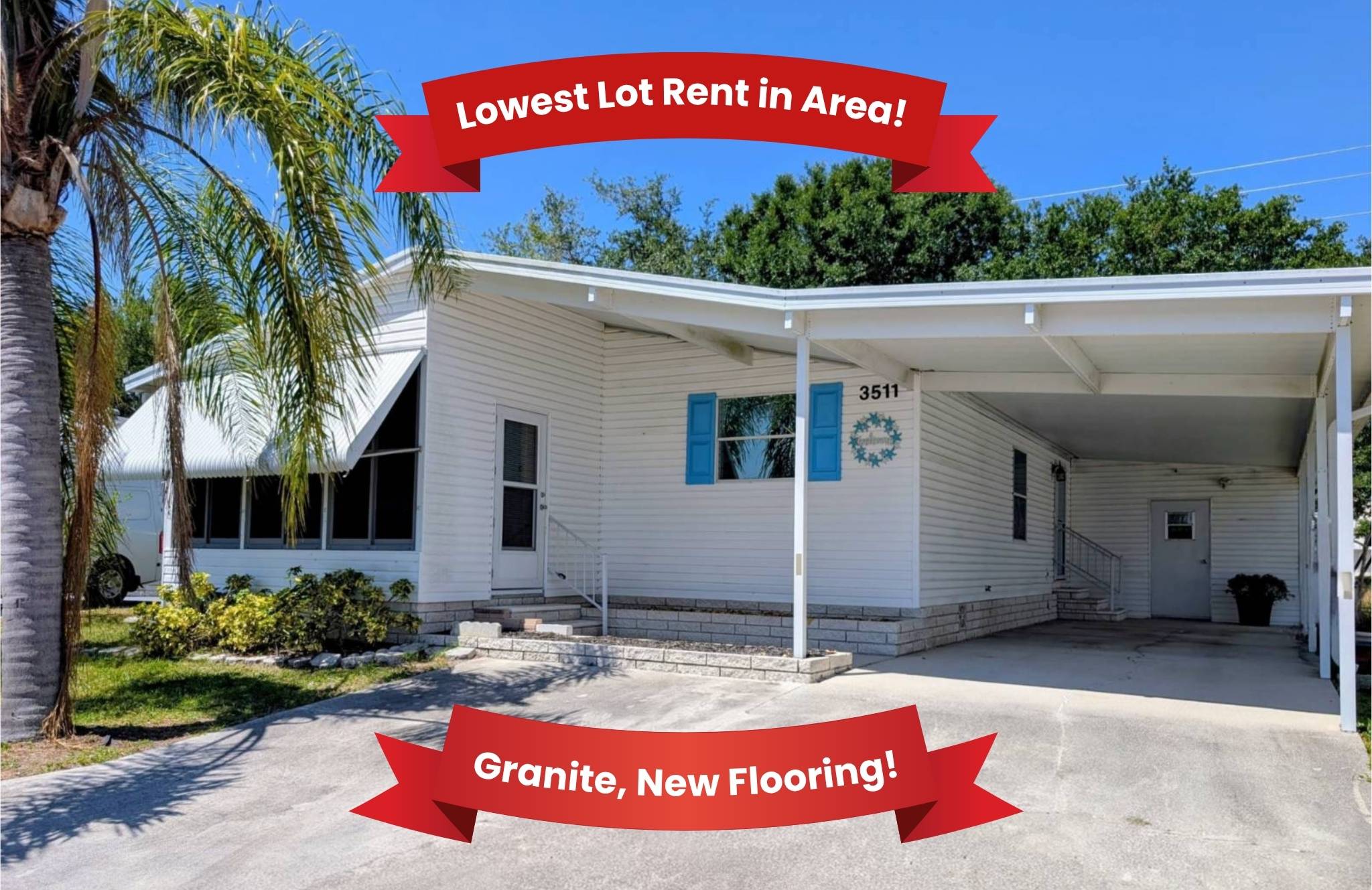 3511 Asbury Drive, Parrish, Florida 34219, 2 Bedrooms Bedrooms, ,2 BathroomsBathrooms,55-Plus Mobile Home,For Sale,Asbury Drive,4806
