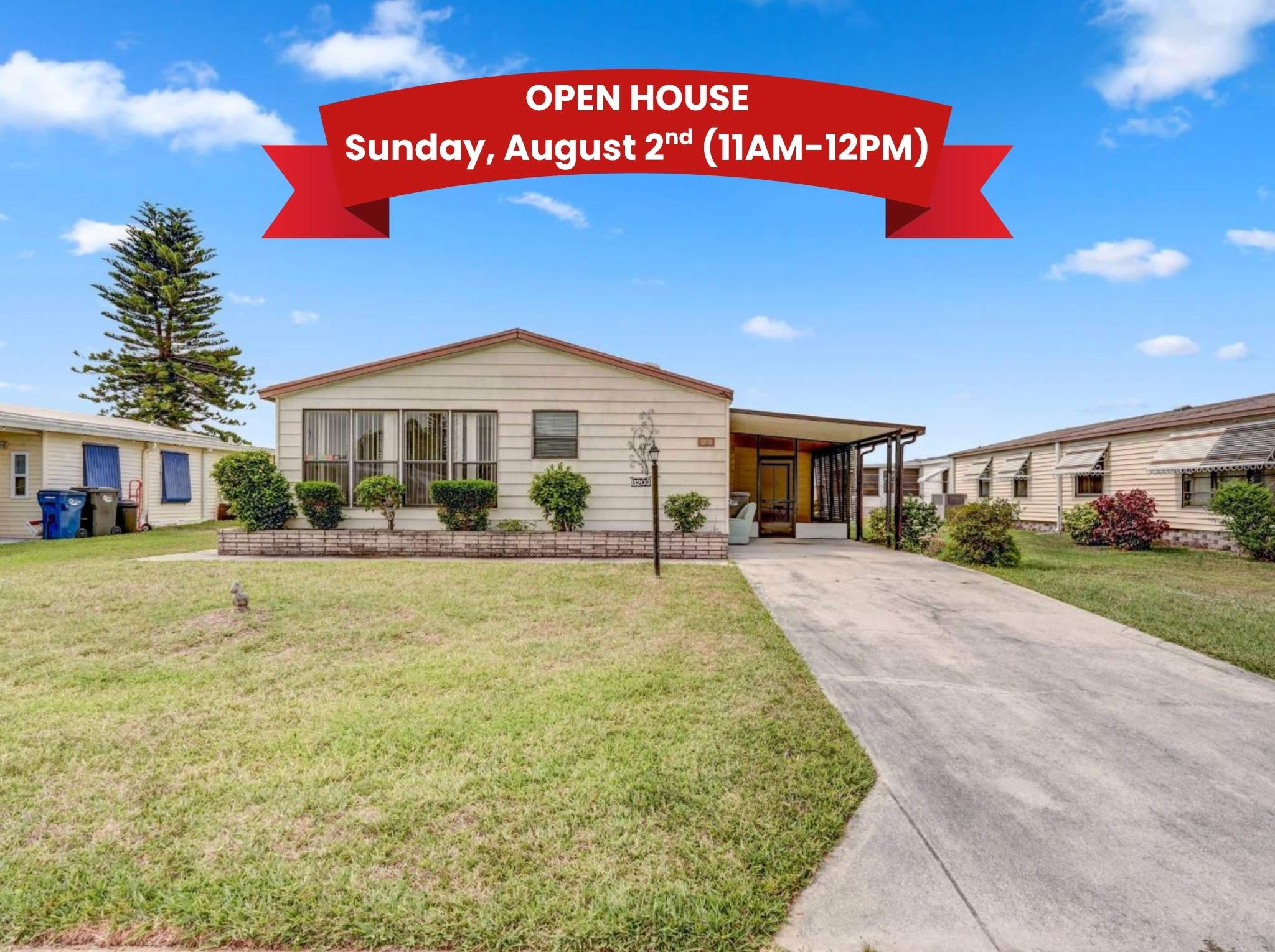 8203 Limetree Way, Ellenton, Florida 34222, 2 Bedrooms Bedrooms, ,2 BathroomsBathrooms,55-Plus Mobile Home,For Sale,Limetree Way,4860