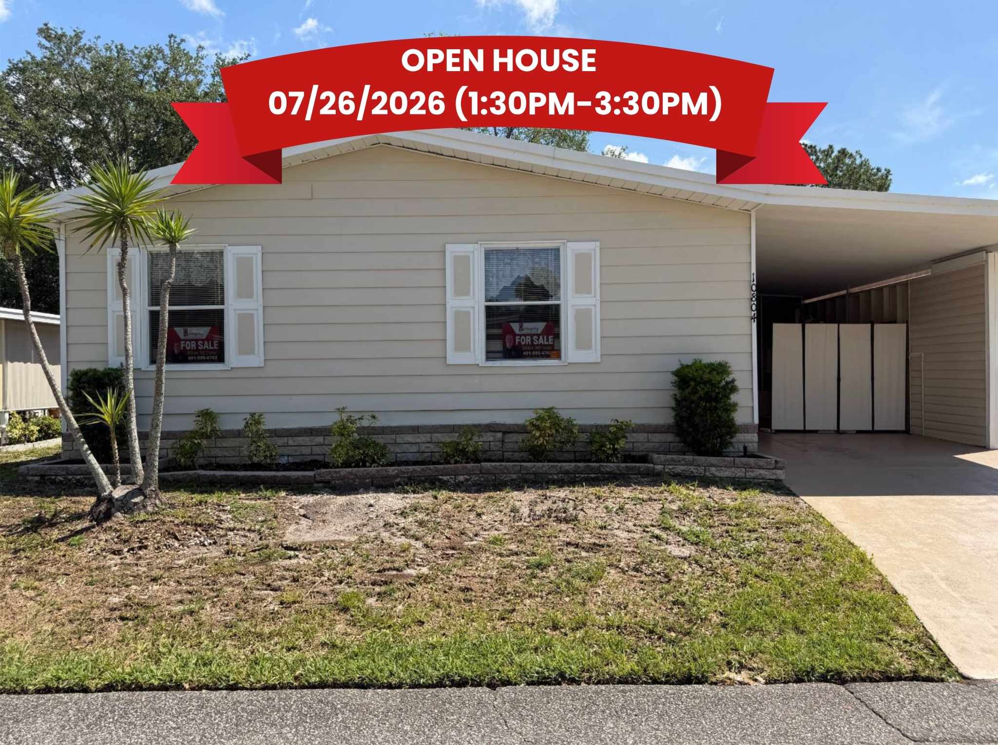 10804 Hayden Ave, New Port Richey, Florida 34655, 3 Bedrooms Bedrooms, ,2 BathroomsBathrooms,55-Plus Mobile Home,For Sale,Hayden Ave,4878