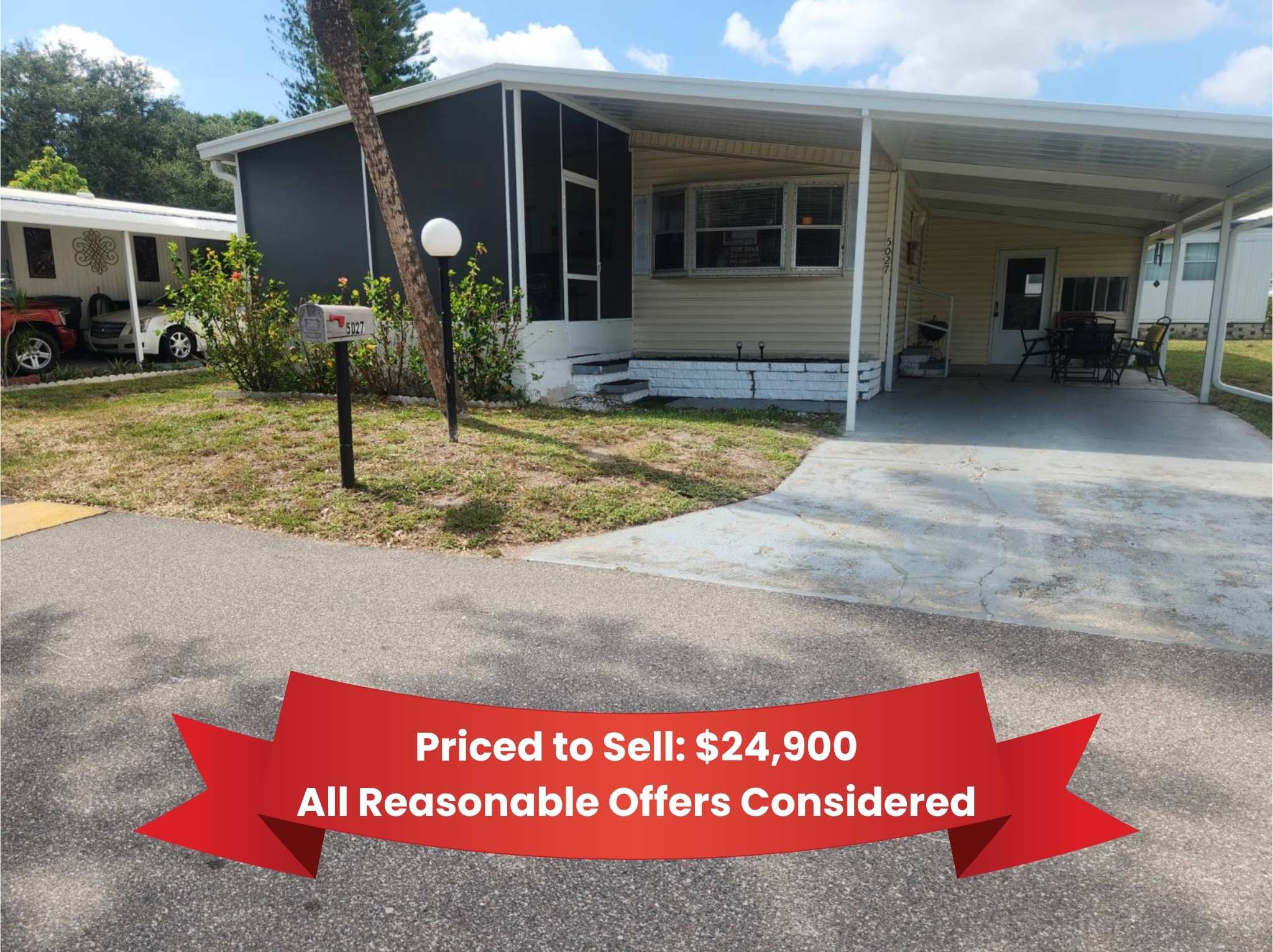 5027 Windmill Manor Ave, Bradenton, Florida 34203, 2 Bedrooms Bedrooms, ,2 BathroomsBathrooms,55-Plus Mobile Home,For Sale,Windmill Manor Ave,4993