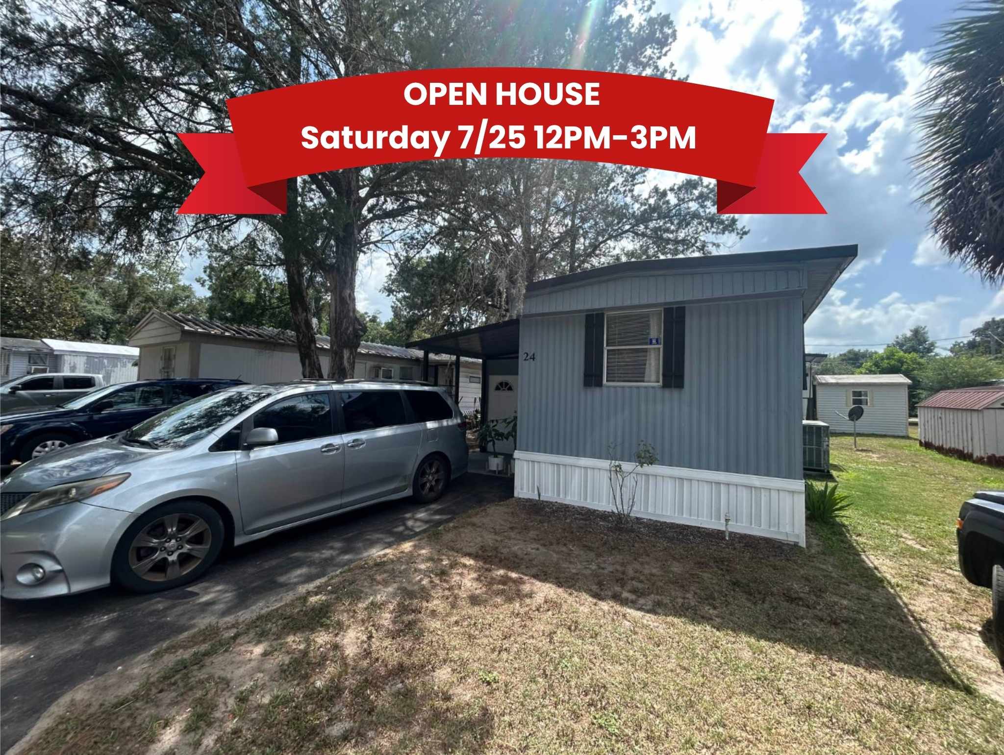 1612 NE 25th Ave, Lot 24, Ocala, Florida 34470, 2 Bedrooms Bedrooms, ,2 BathroomsBathrooms,All - Age Mobile Home,For Sale,NE 25th Ave, Lot 24,5057